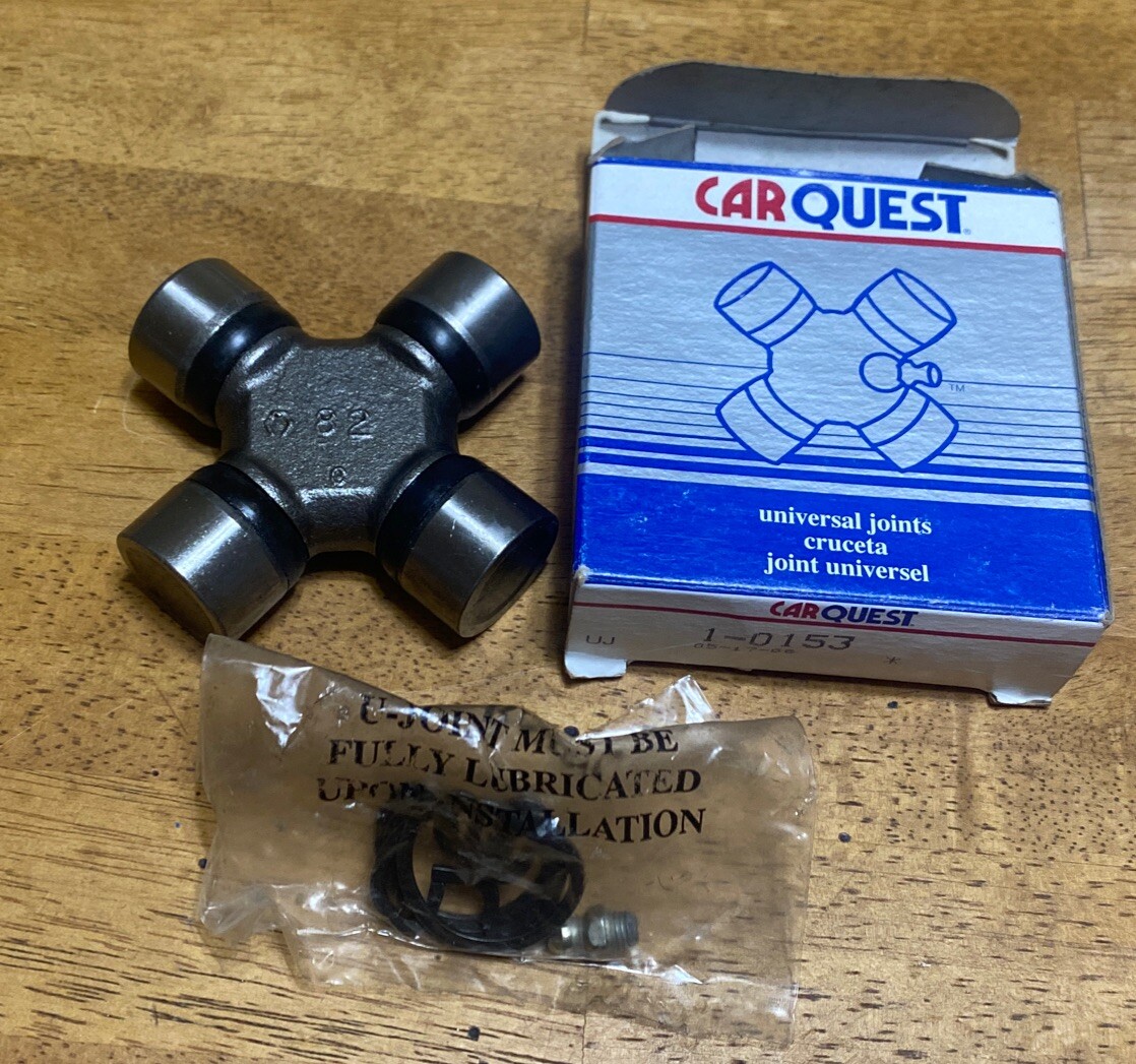 1-0153 U Joint Greaseable Universal U Joint Carquest