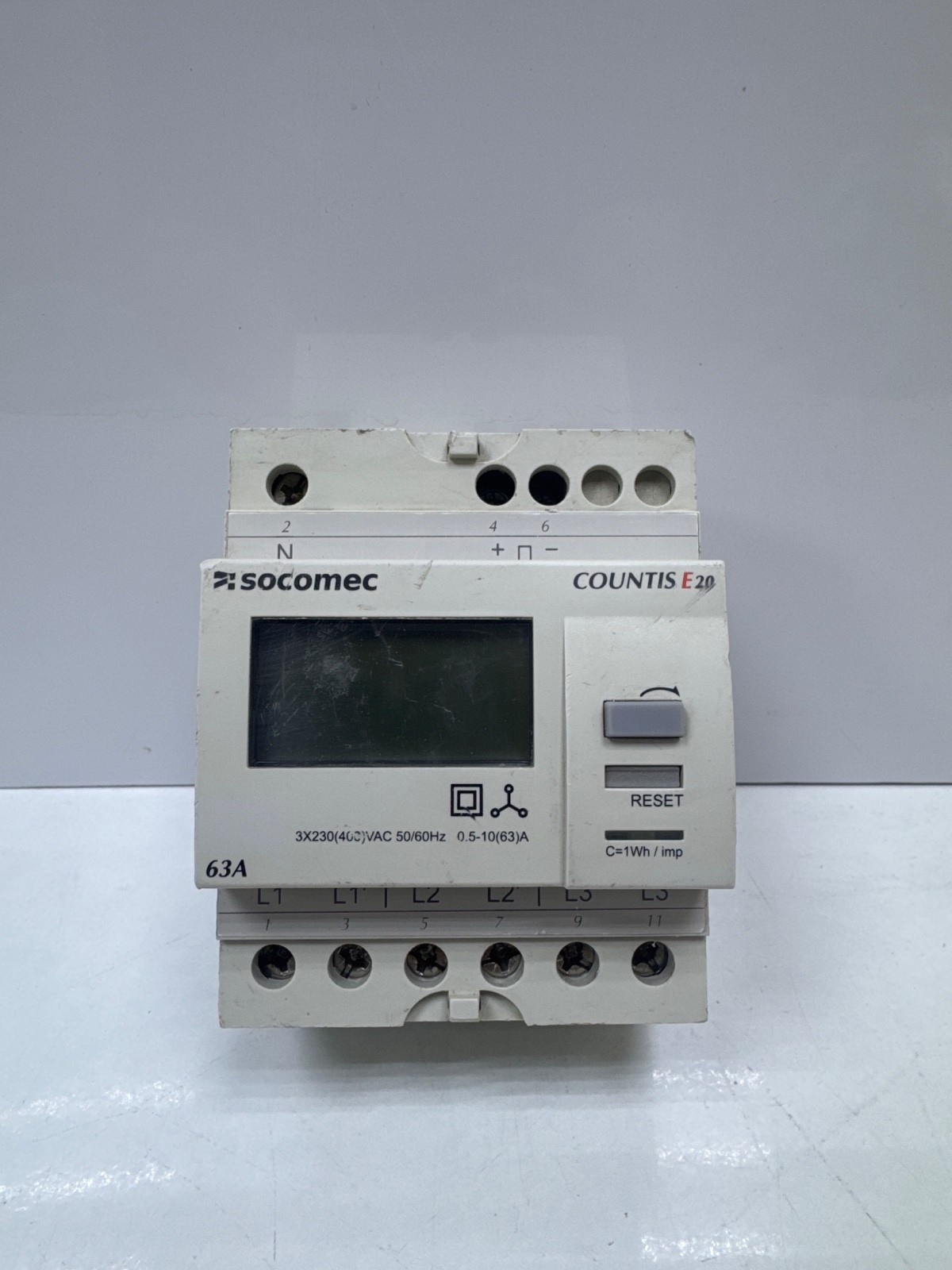 SOCOMEC COUNTIS E20 87A658 63A ENERGY METER