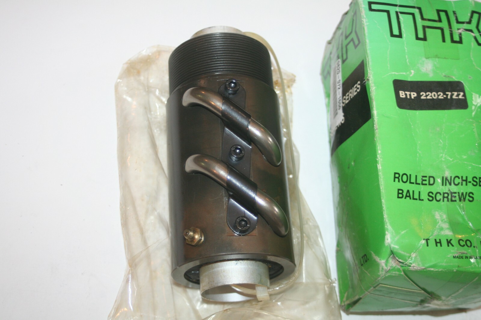 THK BTP2202-7ZZ, 3.137-12 (AN-16) Rolled Inch-Series Ballscrew Nut 0.500″ * NEW