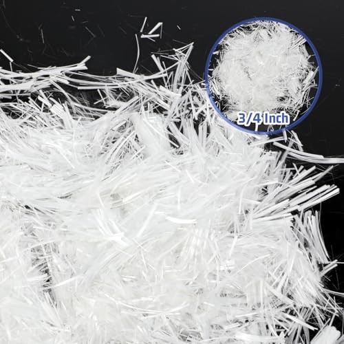 5 Lb Fiberglass Reinforcement 3/4 Inch for Concrete Mortar Mix – Ideal for Walls