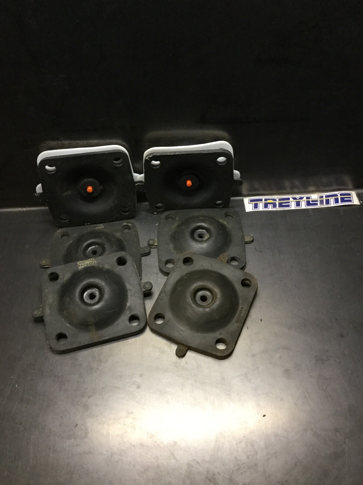 LOT OF 6, NEW, SAUNDERS GRINNELL, 1.5 INCH, REPLACEMENT DIAPHRAGMS. (16D-1)