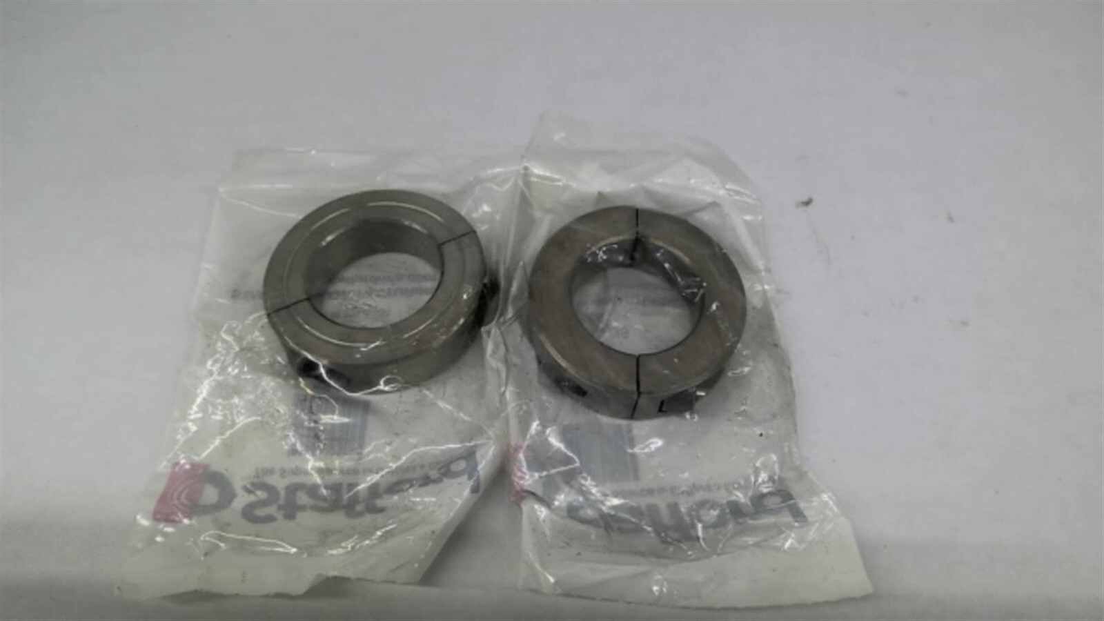 Stafford 8S102 1-1/8″ 2 PC Clamp Collar Stainless Low Profile W/O 63375 Lot Of 2