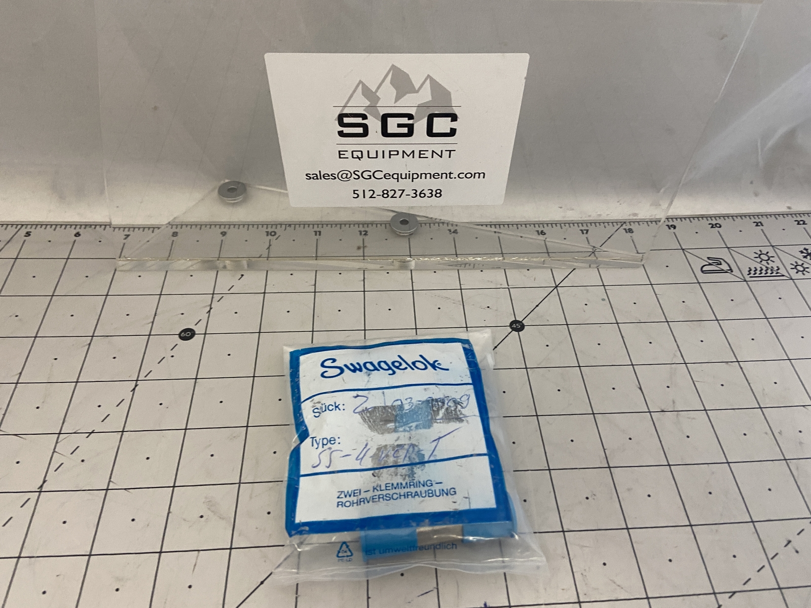Swagelok SS VCR Face Seal Fitting PN: SS-4-VCR-T