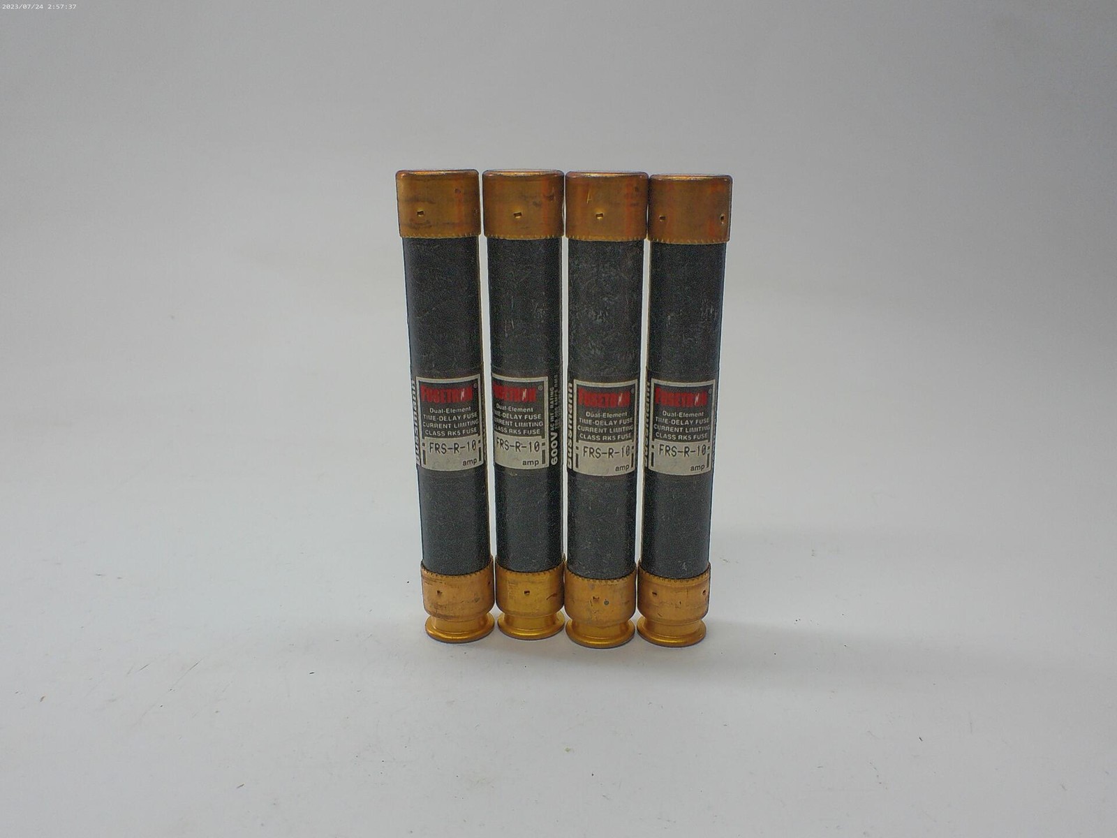 FUSETRON FRS-R-10 FUSE BLACK LOT OF 4 NSNP