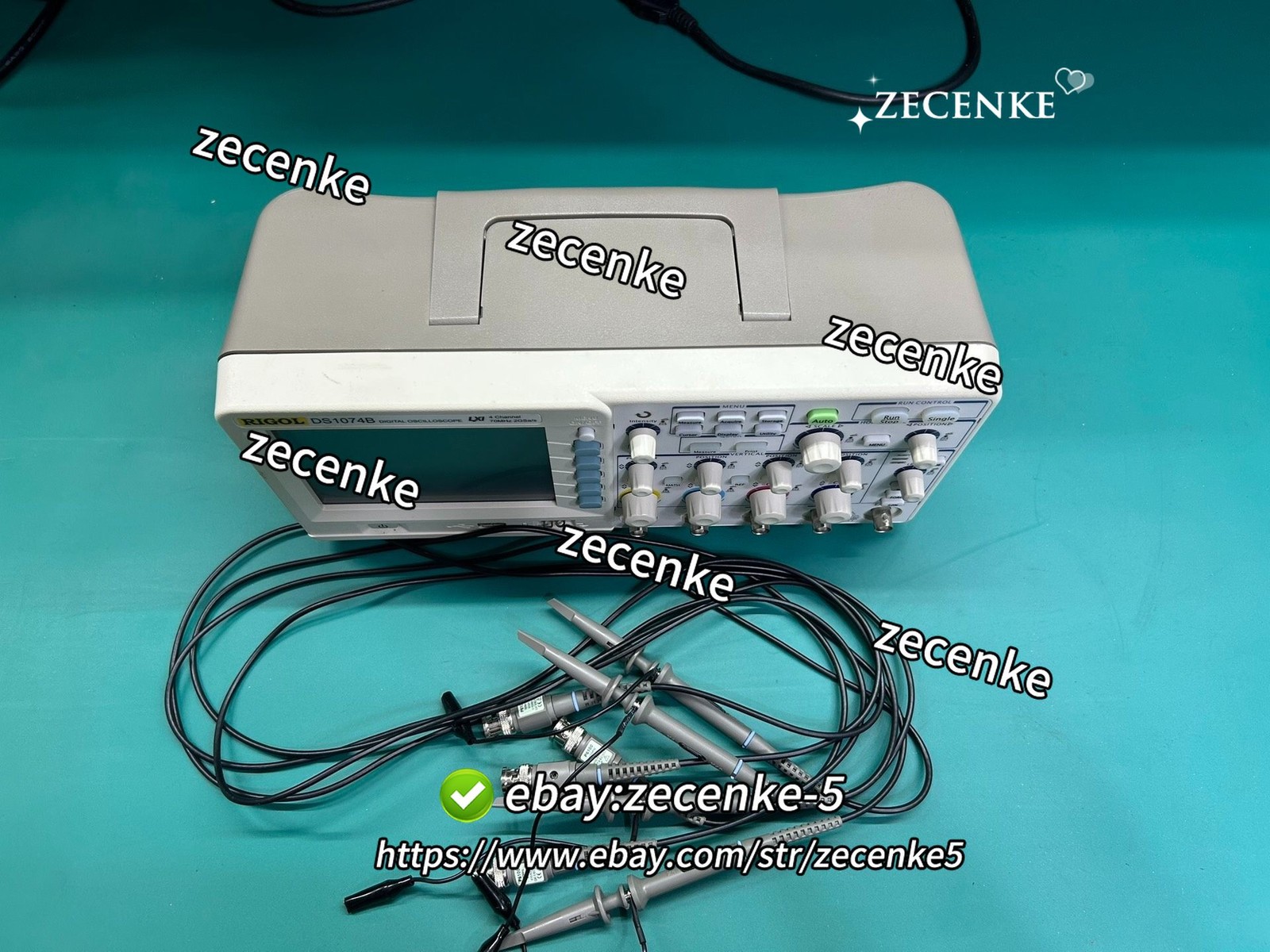1pcs RIGOL DS1074B oscilloscope, 70MHz, 2GSa/s four channel