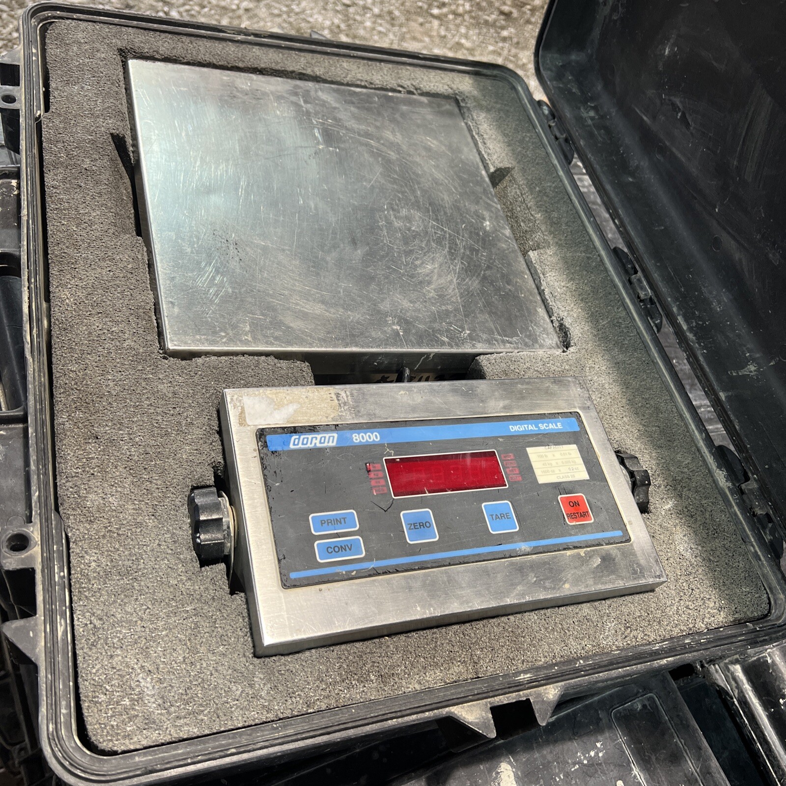 Doran 8000 Industrial Digital Scale – 100 Lb Capacity