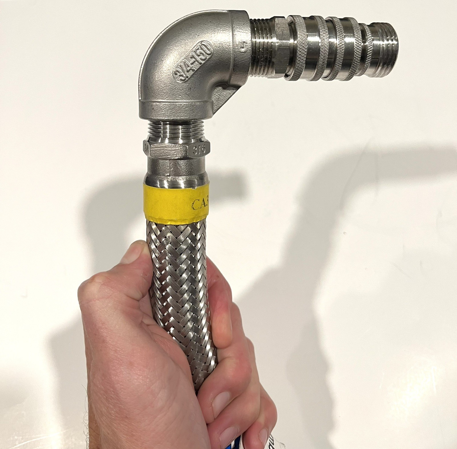 HOSE MASTER CA316U NSNP | 3/4” Steel Braided Hose | NEW | Fittings Included