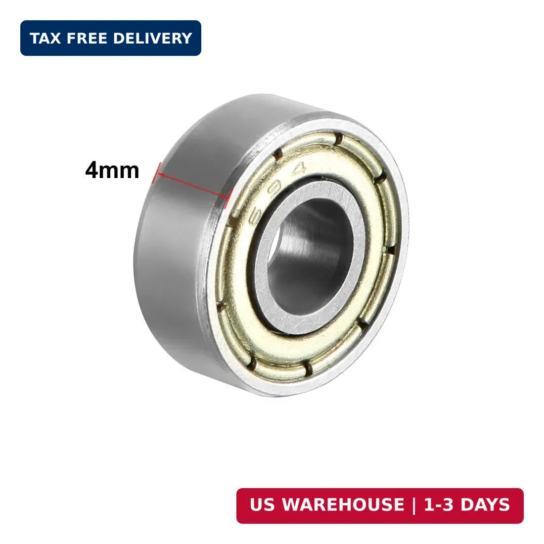 uxcell 694ZZ Deep Groove Ball Bearing Double Shield 694-2Z 1080094, 4mm x 11mm x