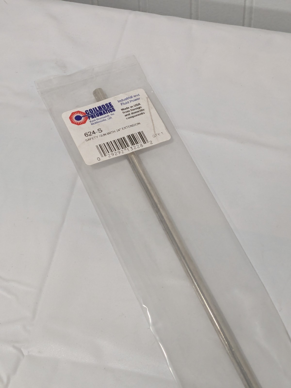 COILHOSE PNEUMATICS 24″ Air Blow Gun: Safety Extension Tube, Thumb Lever 624-S