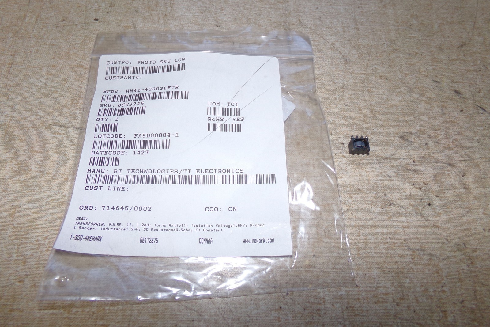 NEW TT Electronics 85W3245 Pulse Transformer HM42-40003LFTR *FREE SHIPPING*
