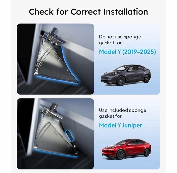 Wigoo Under Screen Organizer Model Y 2019~2026, Including Model Y Juniper New
