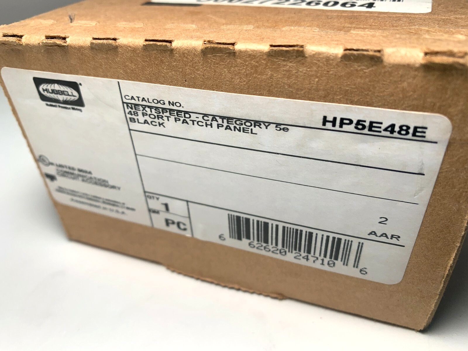 Hubbell Premise Wiring HP5E48E NEXTSPEED Cat 5e Patch Panel, Rack Mount, 48-Port