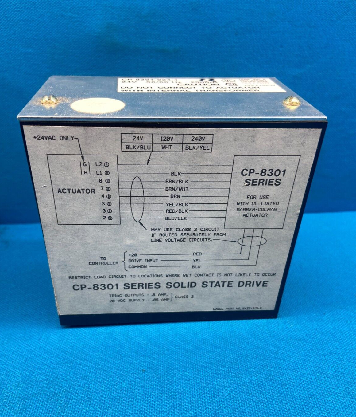 Siebe CP-8301-24-1 Solid State Actuator Drive 24V 50/60Hz