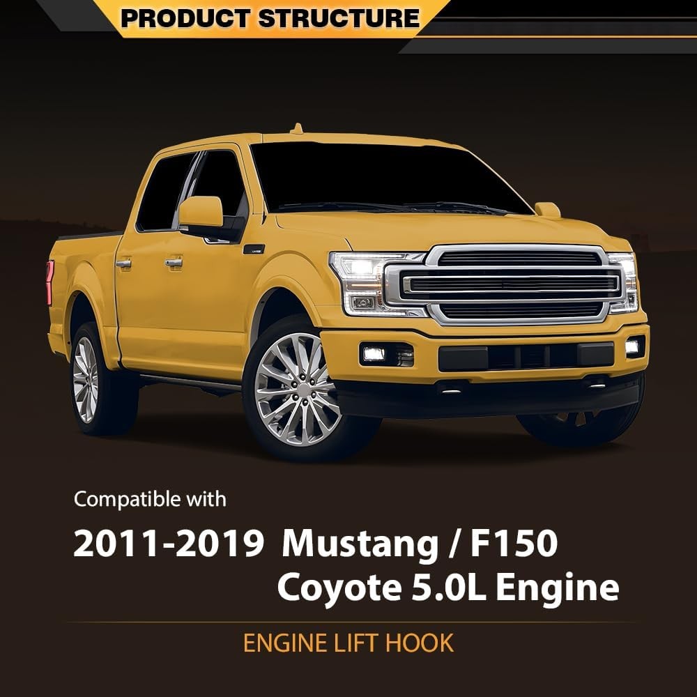 Engine Lift Hook Bracket Compatible with Ford F150 “3/8” Mustang 5.0 Coyote