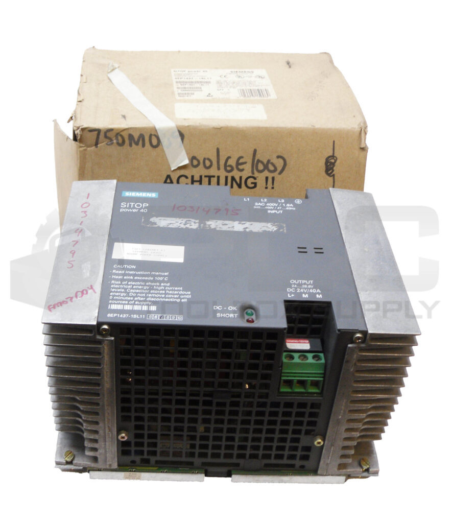 NEW ALLEN BRADLEY 6EP1437-1SL11 POWER SUPPLY 400V 1.9A 47-63HZ *READ*