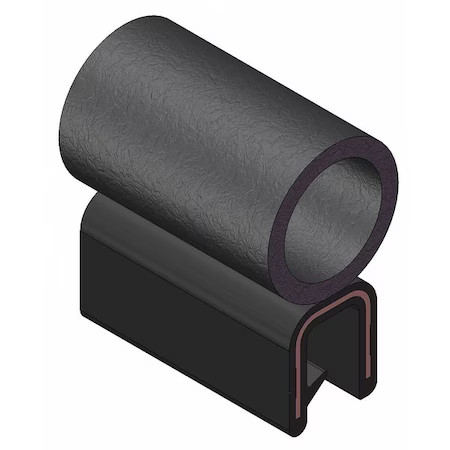 Trim-Lok 3100B3x1/8C-25 Trim Seal, Epdm, 25 Ft Length, 3/8 In Overall Width,
