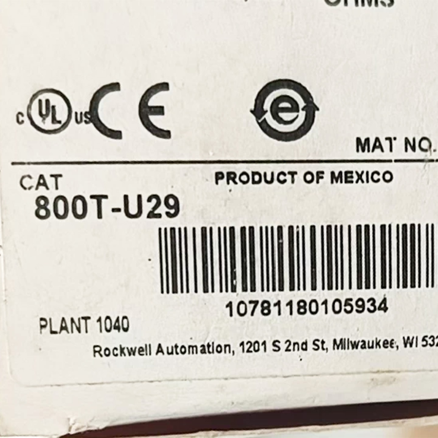 800T-U29 30mm Potentiometer 800T PB New Original 800TU29