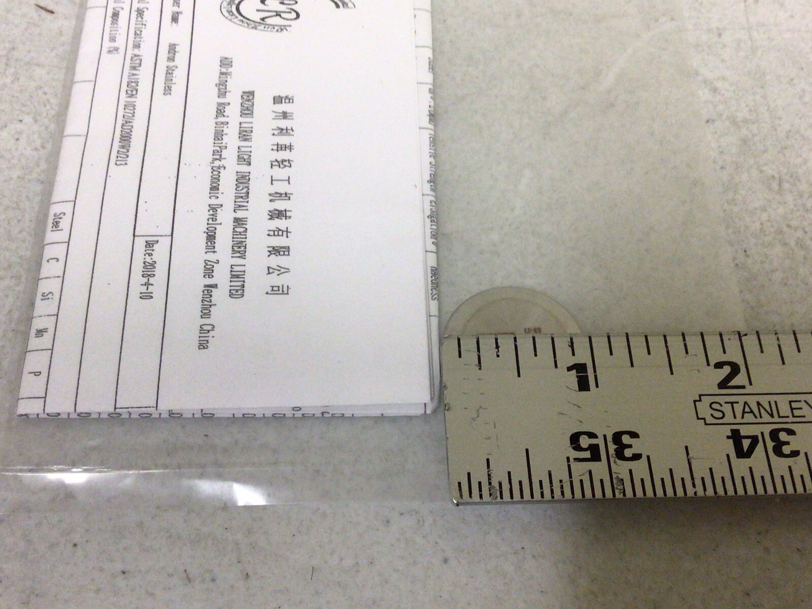 NEW, ANDRON STAINLESS SS316L QUICK CLAMP STYLE CAP TUBE FITTING .5″ & .75″ CLAMP