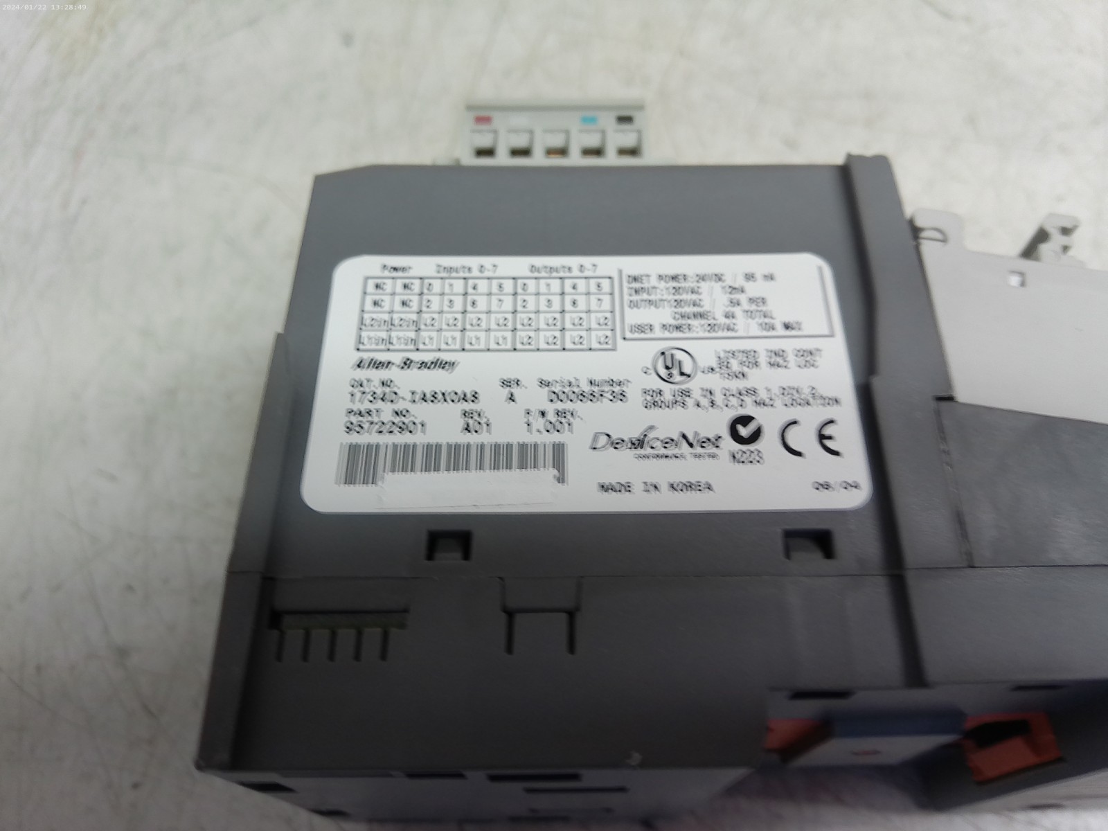 Allen-Bradley 1734D-IA8XOA8 Point I/O Devicenet 1734DIA8XOA8 1734D-IA8X0A8