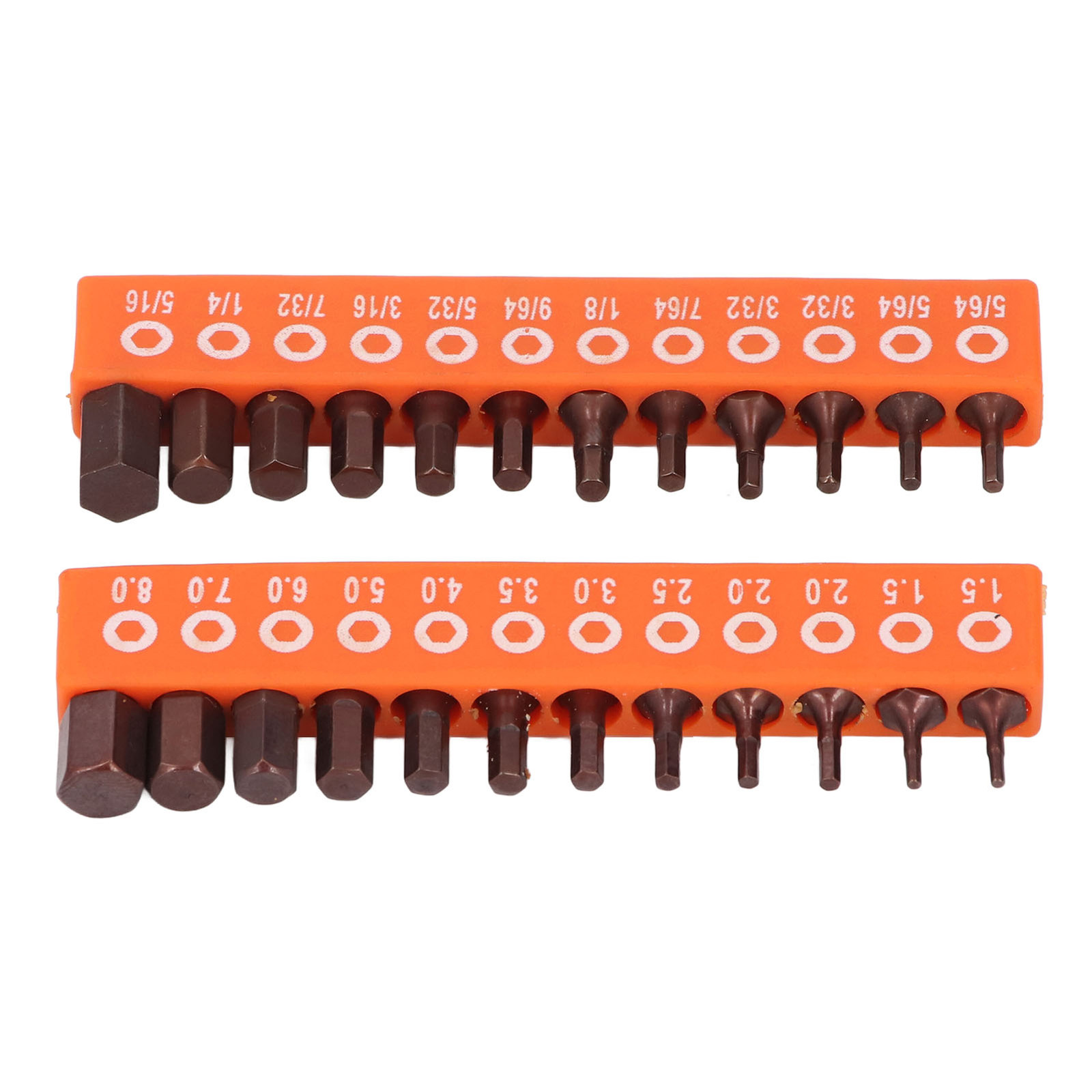 24 Pcs Hex Head Drill Bit Set S2 Alloy Steel Hex Bit Set for Work