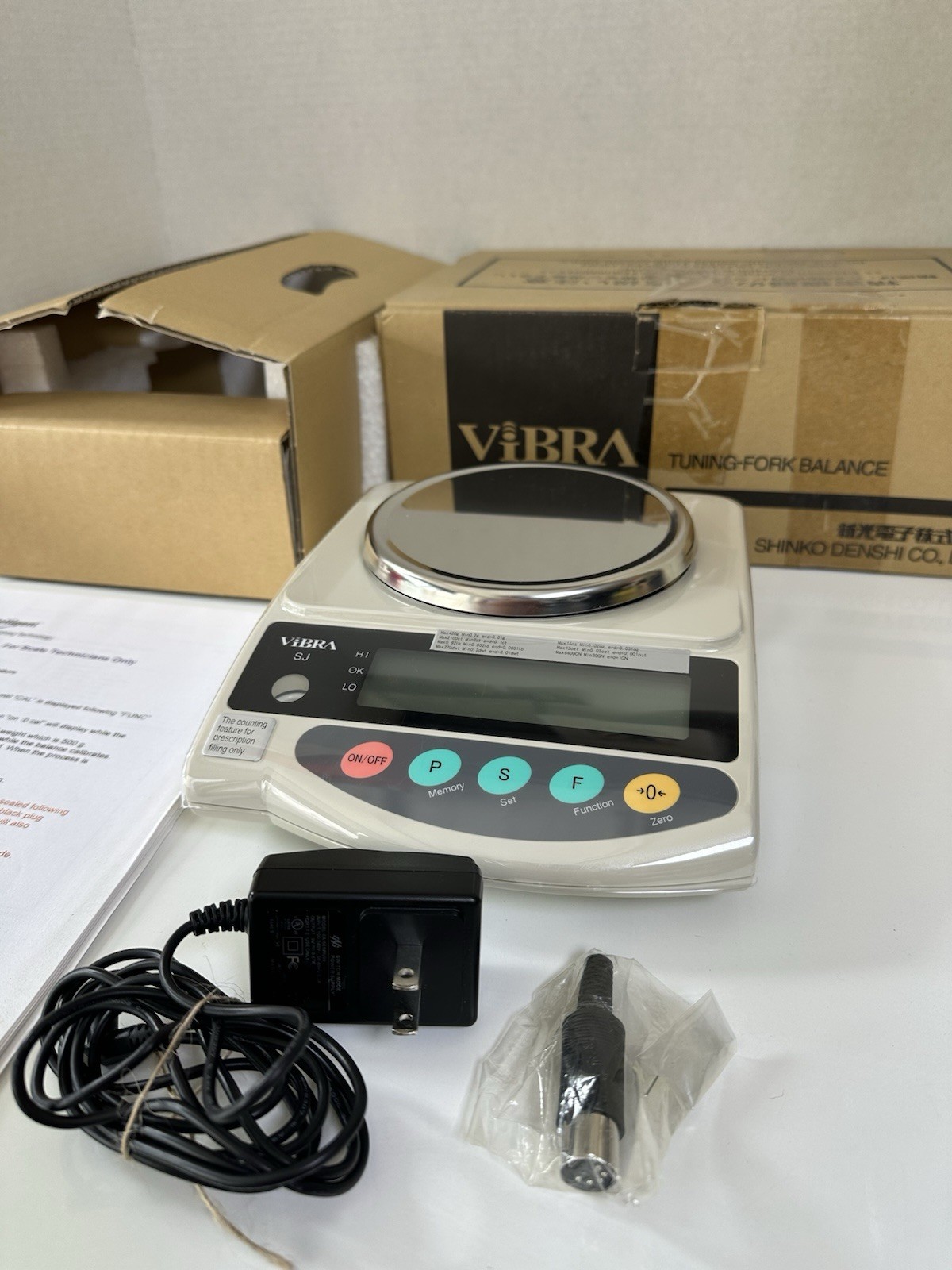 NEW Shinko Denshi Vibra SJ-420NT Turning-Fork Precision Balance