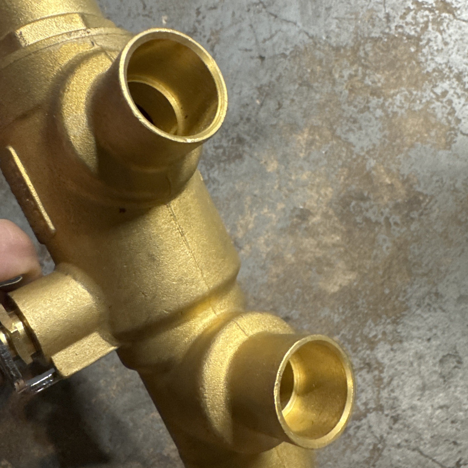 Webstone H-58653 1-1/4″ x 3/4″ SWT Brass Purge Tee Full Port Ball Valve