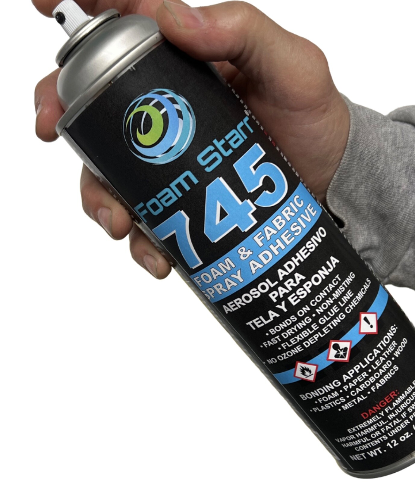 745 Foam Starr Adhesive Spray 12oz Foam & Fabric Upholstery Grade Made In USA