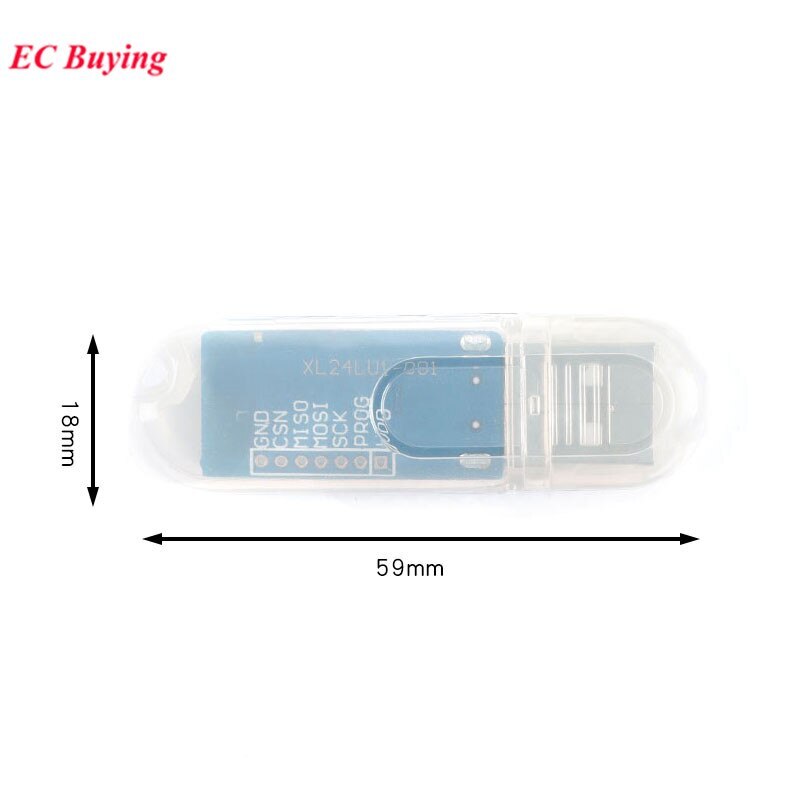 1mW -94dBm 100m XL24LU1-D01 NRF24LU1 2.4G Wireless Data Transceiver USB Module
