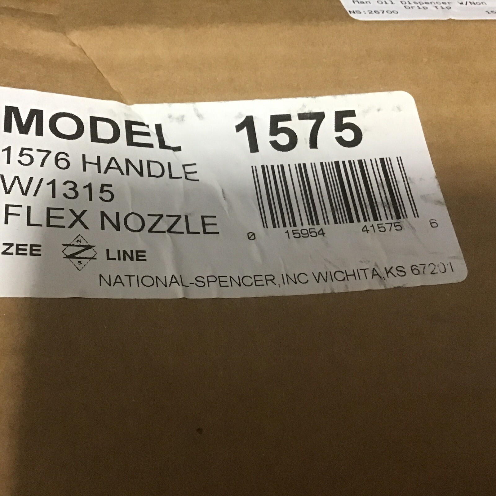 ZeeLine 1575 Oil Filler No Drip Nozzle National Spencer Flex Nozzle