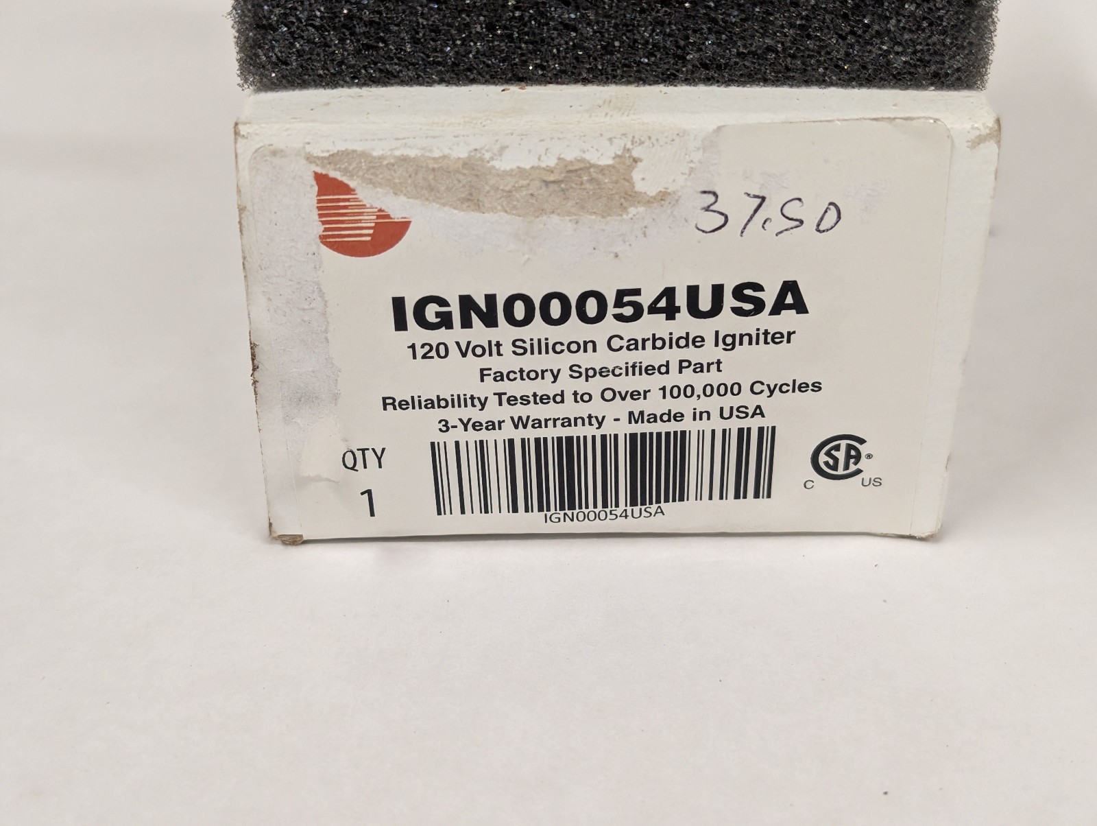 Trane IGN00054 HSI Silicon Carbide Ignitor Genuine OEM Made in USA