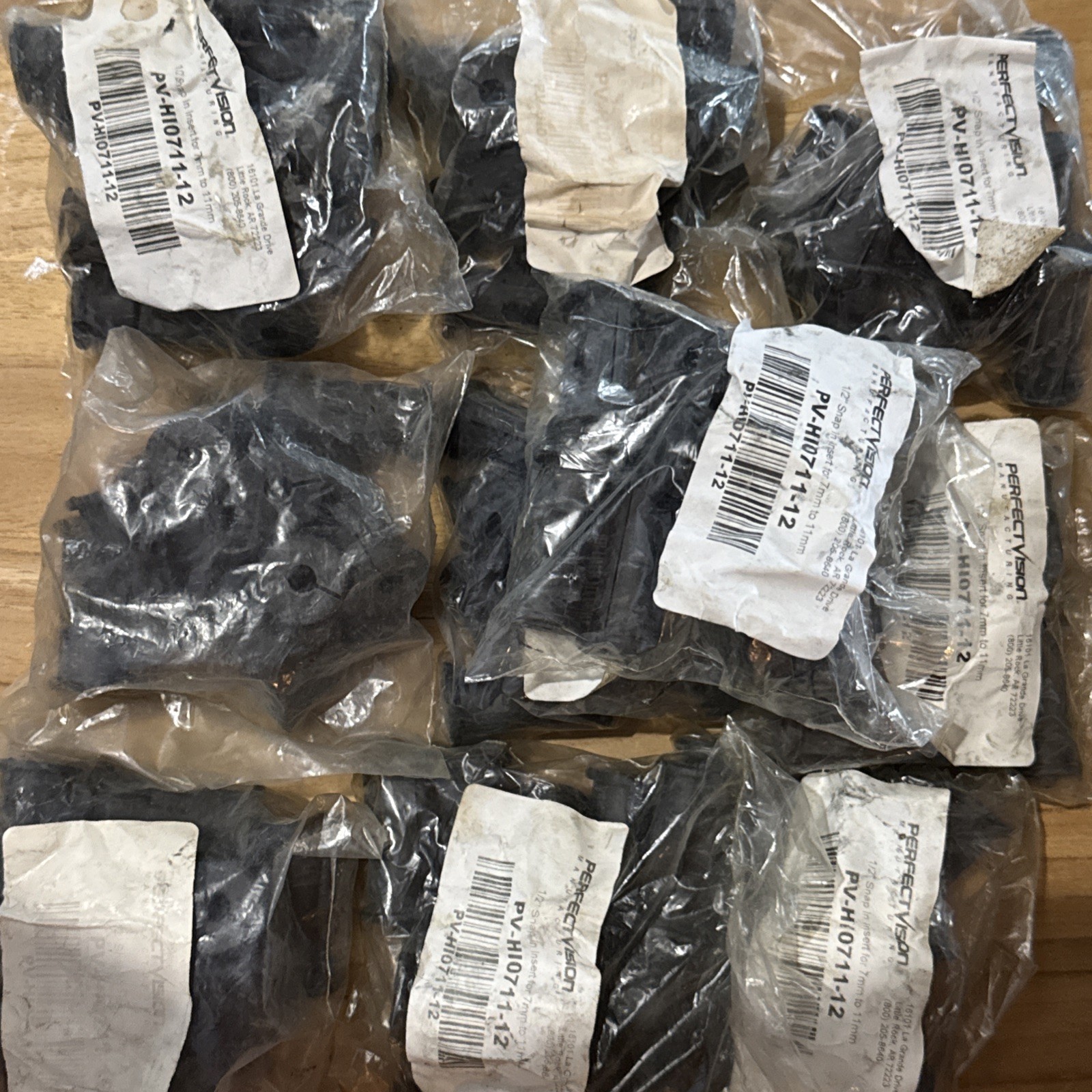 10 Bags Of PerfectVision (PV-H10711-12) 1/2” Snap In Insert For 7mm-11mm