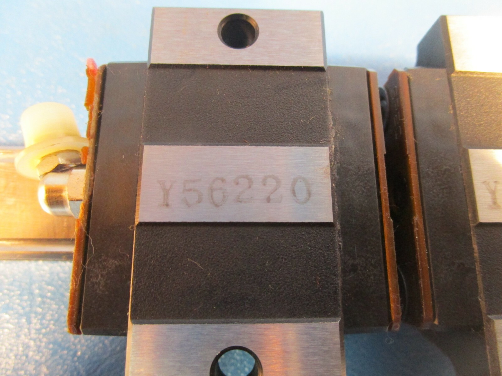 THK, SR20SB2SS + 220L, Two SR20SB Linear Guide Blocks on a 220mm Rail