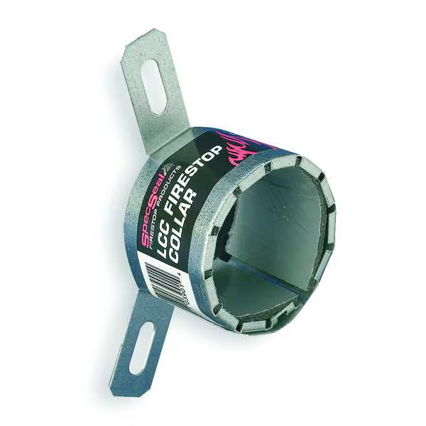 Sti Firestop Pipe Collar,Silv,Steel,2.3″Dia. LCC150 Sti LCC150 730573039014