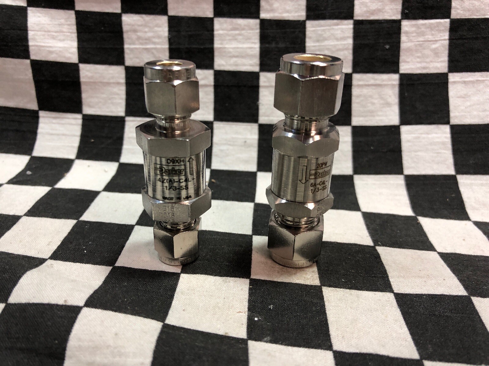 Parker 6A-C4L-1/3-SS, 4Z(A)-C4L-1/3-SS, Check Valve 1/3 PSI, 1/4” & 3/8”#L25