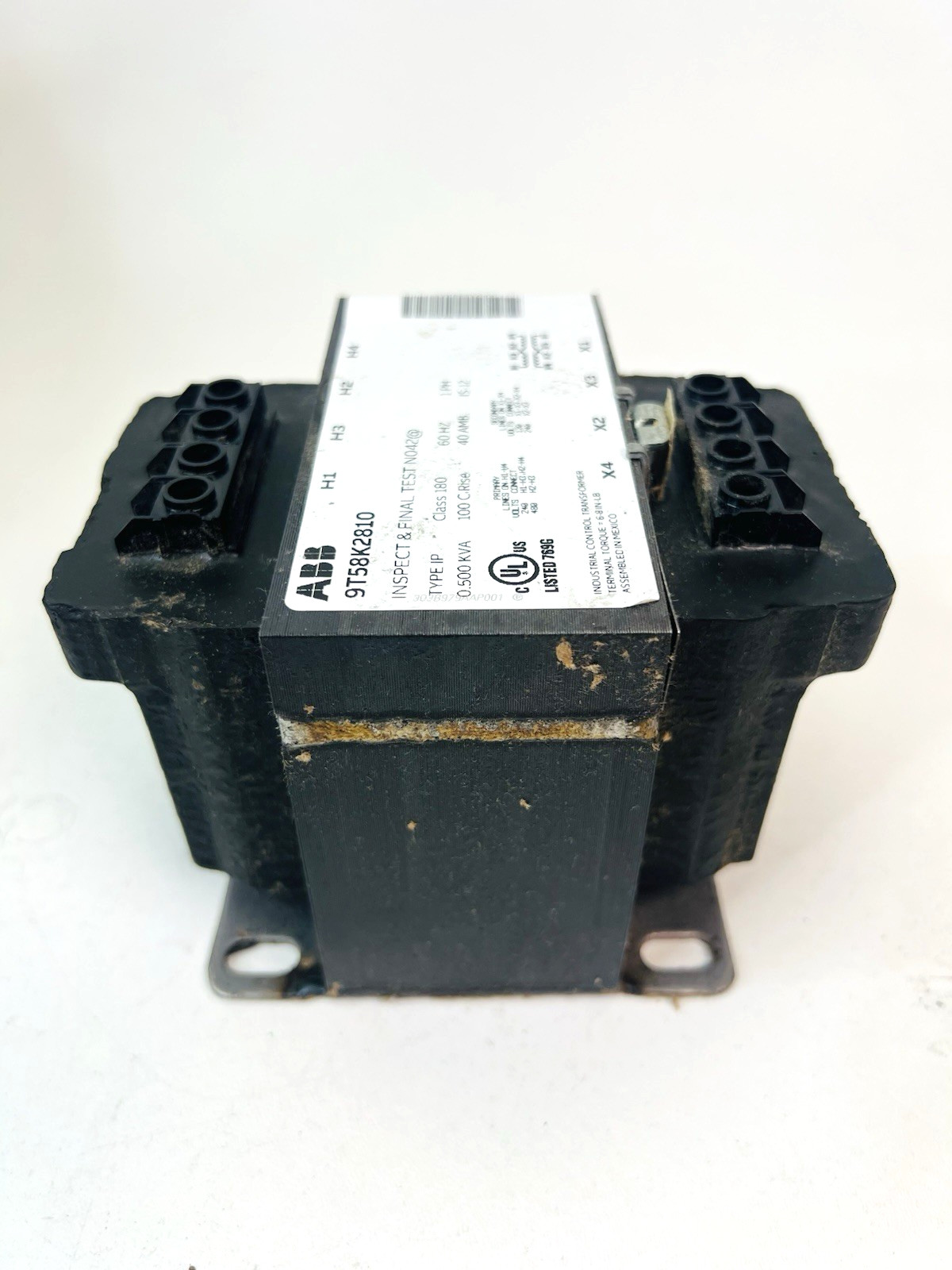 ABB 9T58K2810 Low Voltage Dry Type Transformer 1 Phase