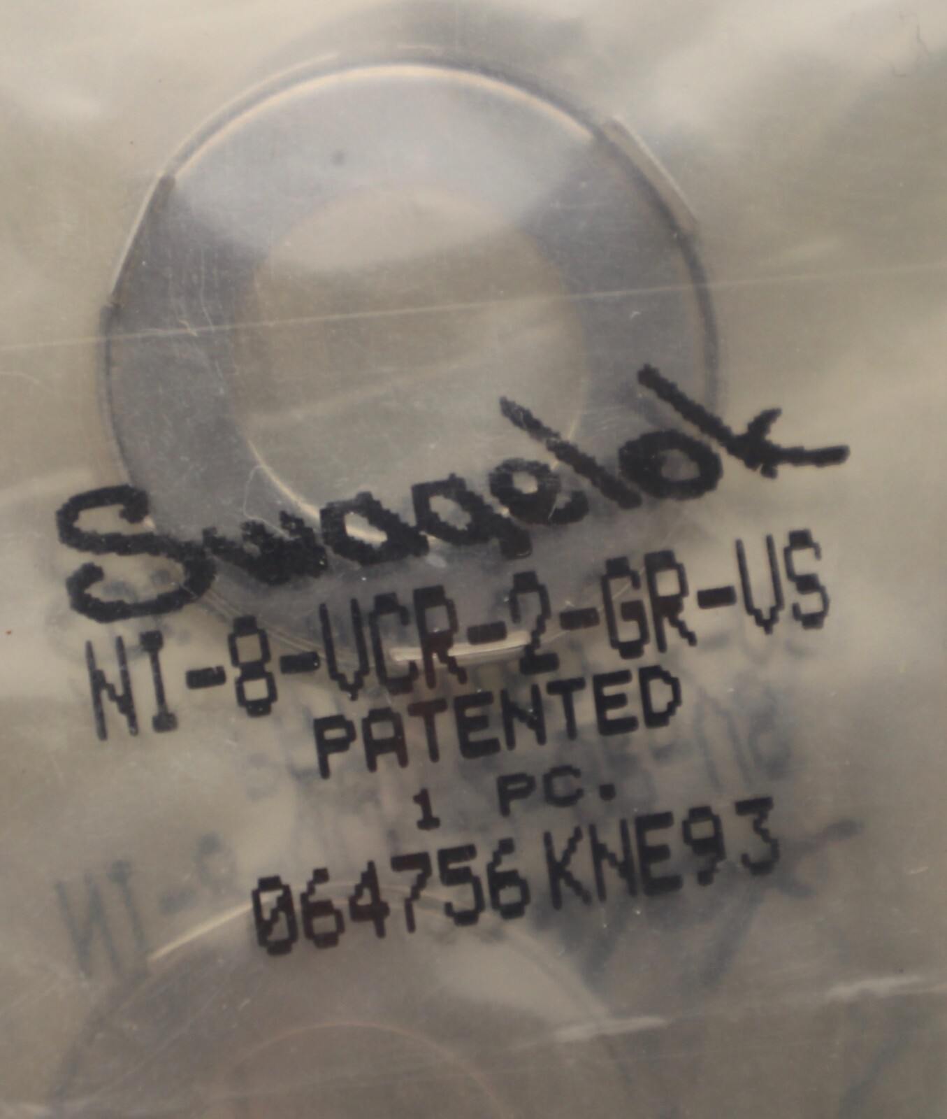 SWAGELOK VCR Face Seal 1/2″, NI-8-VCR-2-GR-VS, NI8VCR2GRVS, LOT OF 100