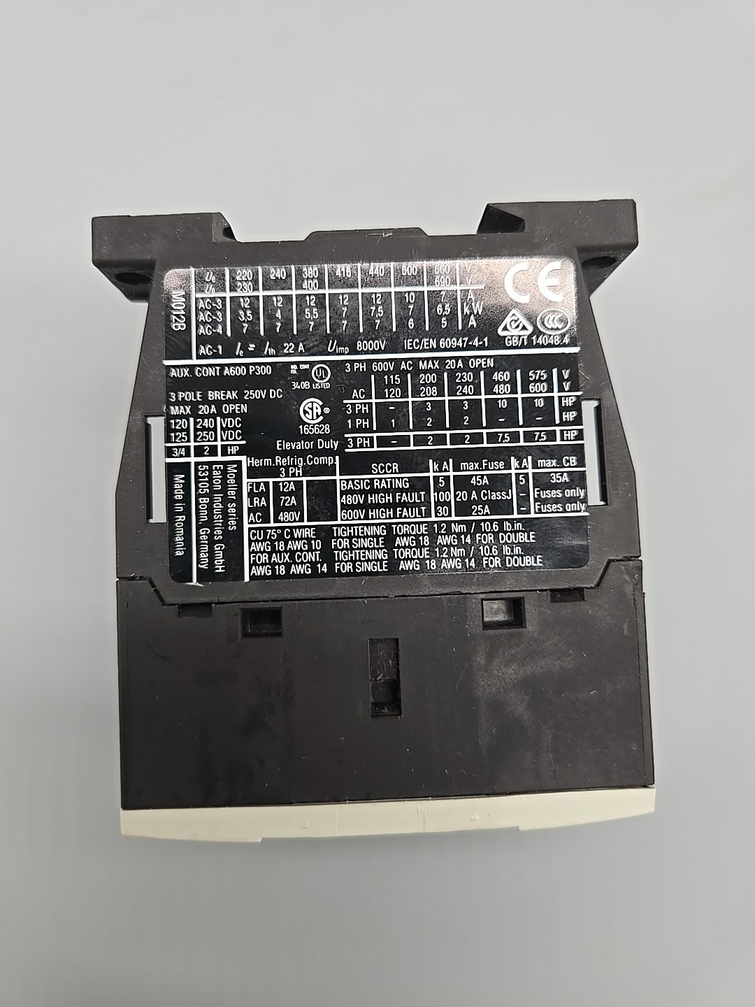 Eaton DILM12-10 Contactor