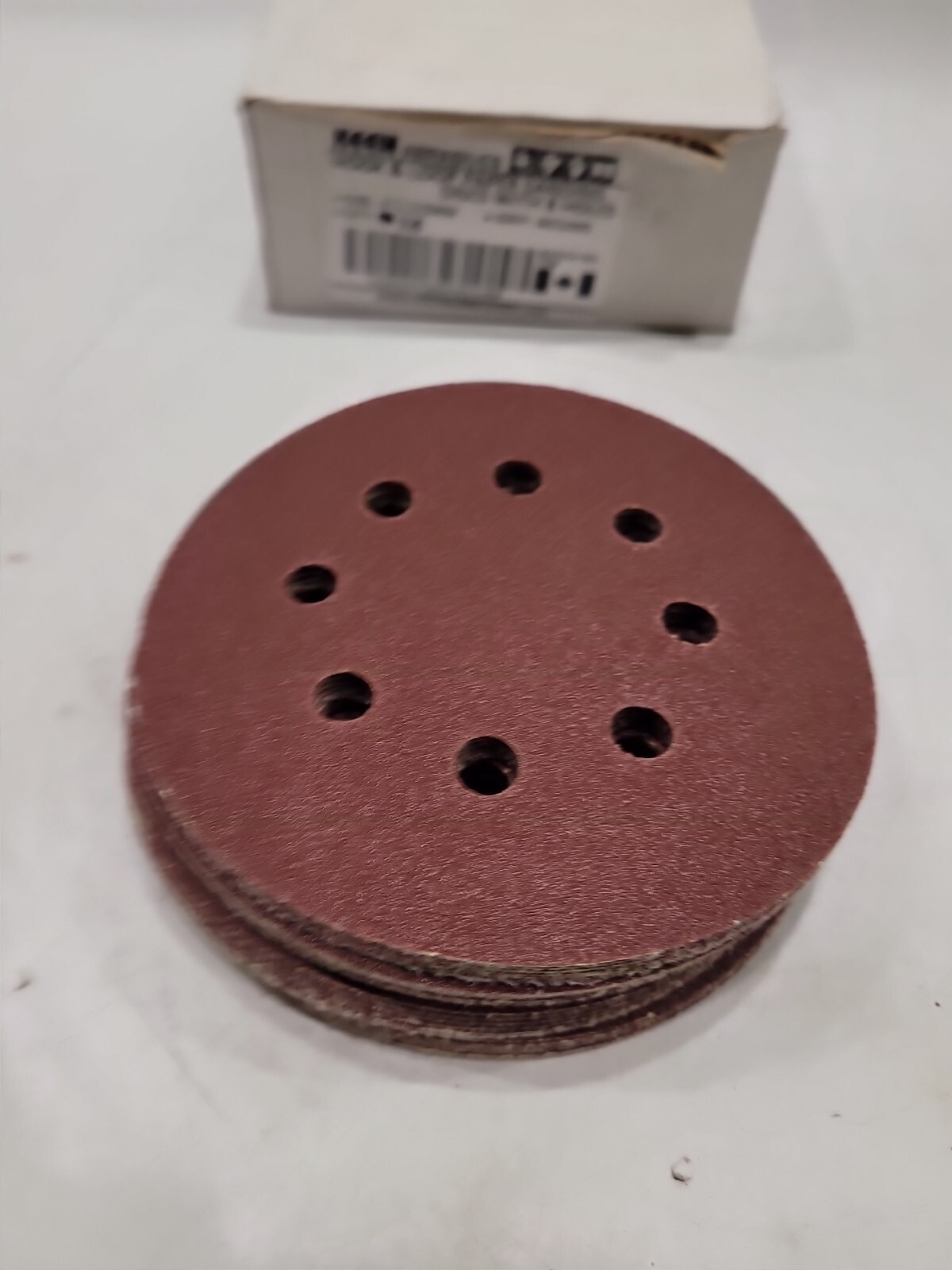 5″ HOOK & LOOP PAPER SANDING DISCS 8 HOLES AO100D GRIT KEEN QTY- 26!!!!