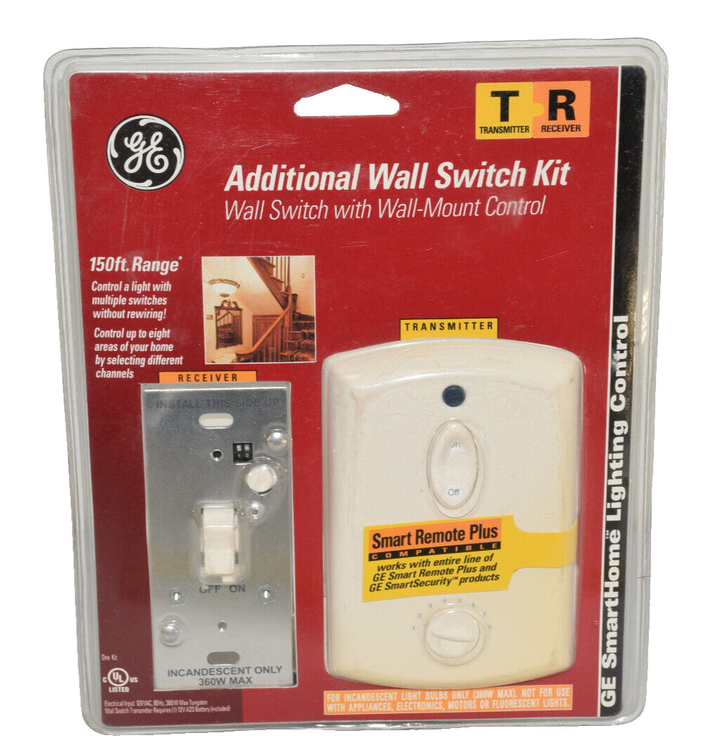 NEW General Electric GE RF102TXPS Wall Switch Kit Additional Wall Mount Control