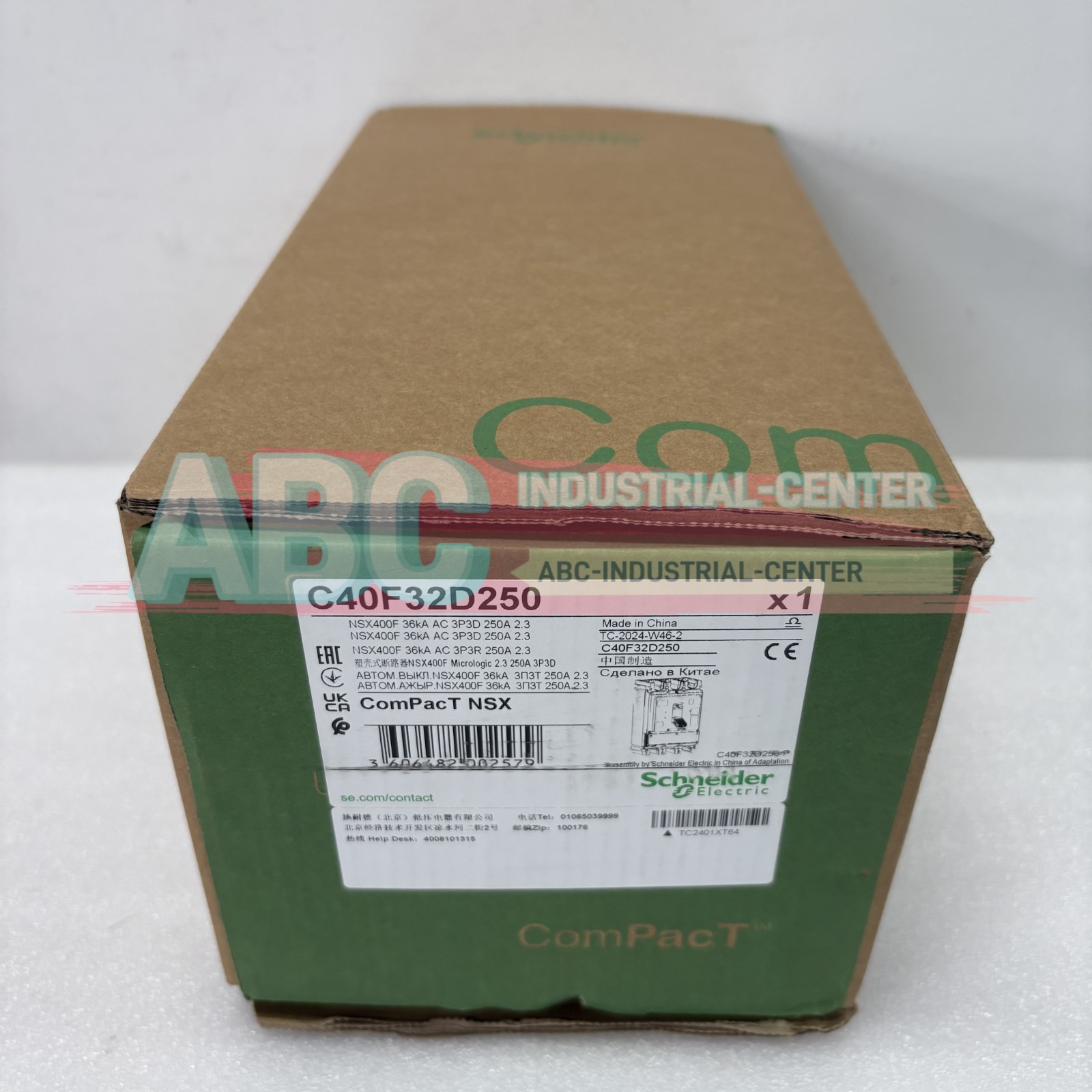 1PCS New Schneider C40F32D250 NSX400F Mic2.3 250A 3P3D circuit breaker#