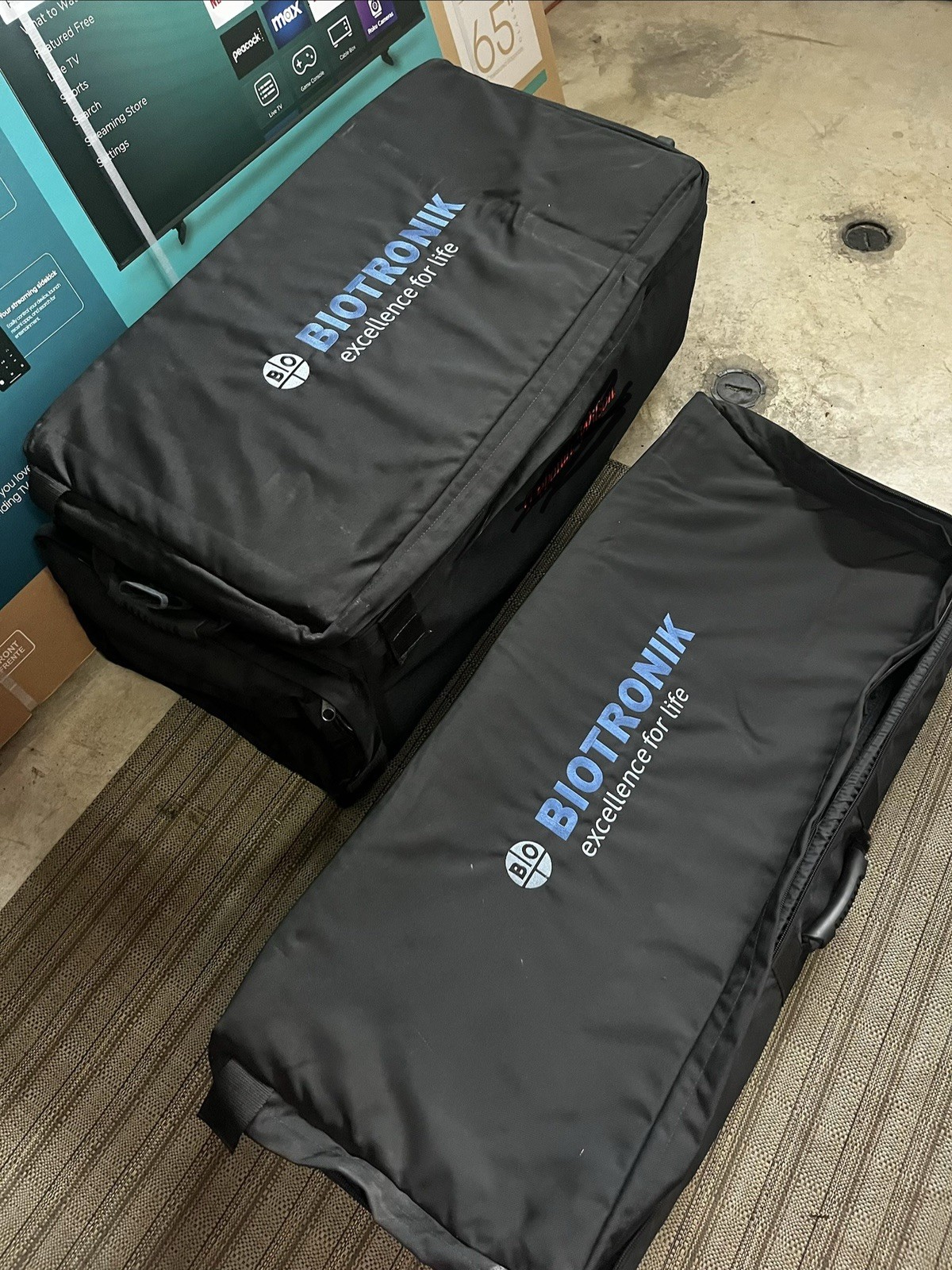 WATTS BAGS Black Multi-Compartment Storage Bags Set of 2