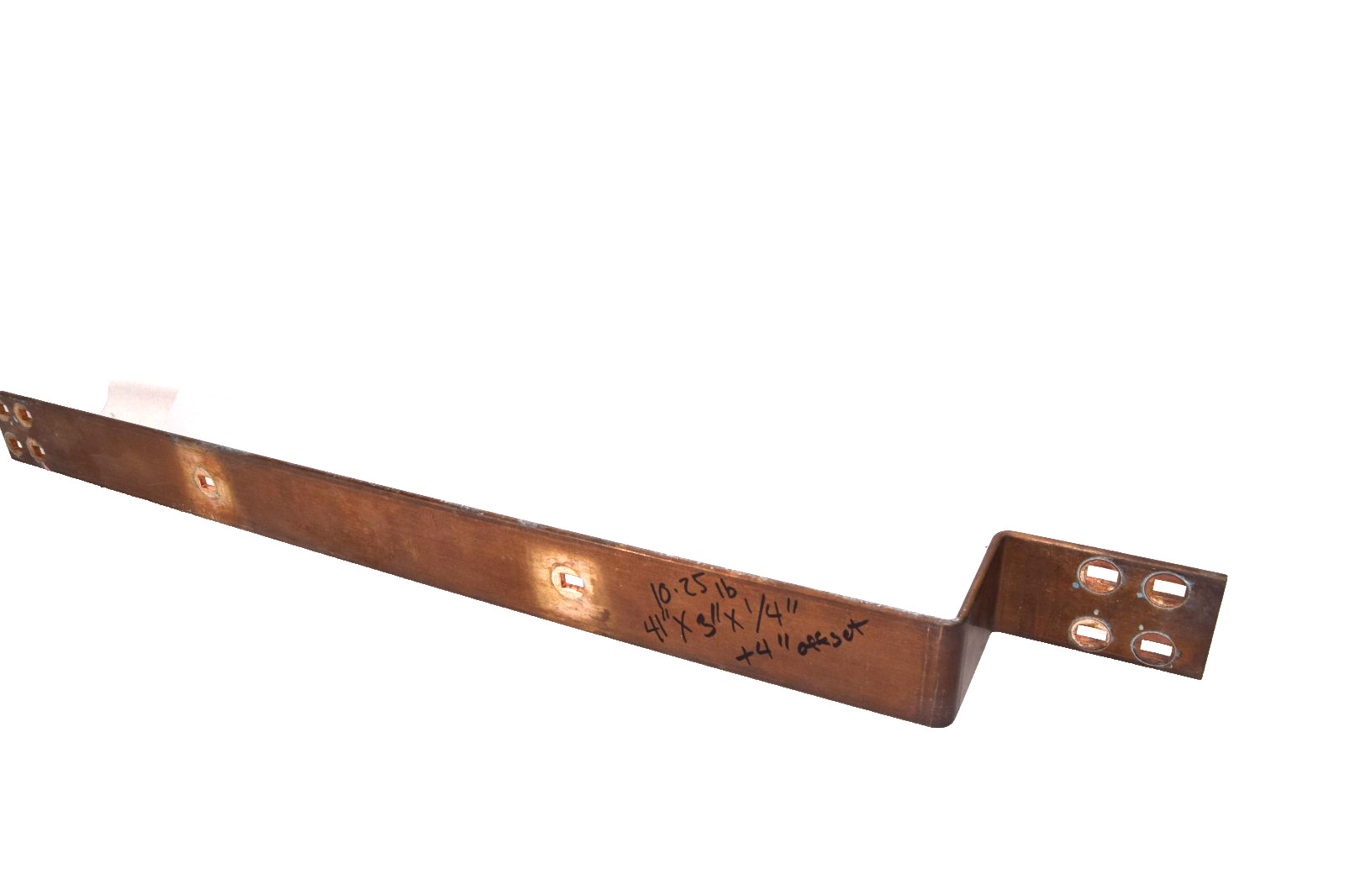 41″ x 3″ x 1/4″ (+4″ offset Step) Copper Flat BusBar bus bar buss bar Stock