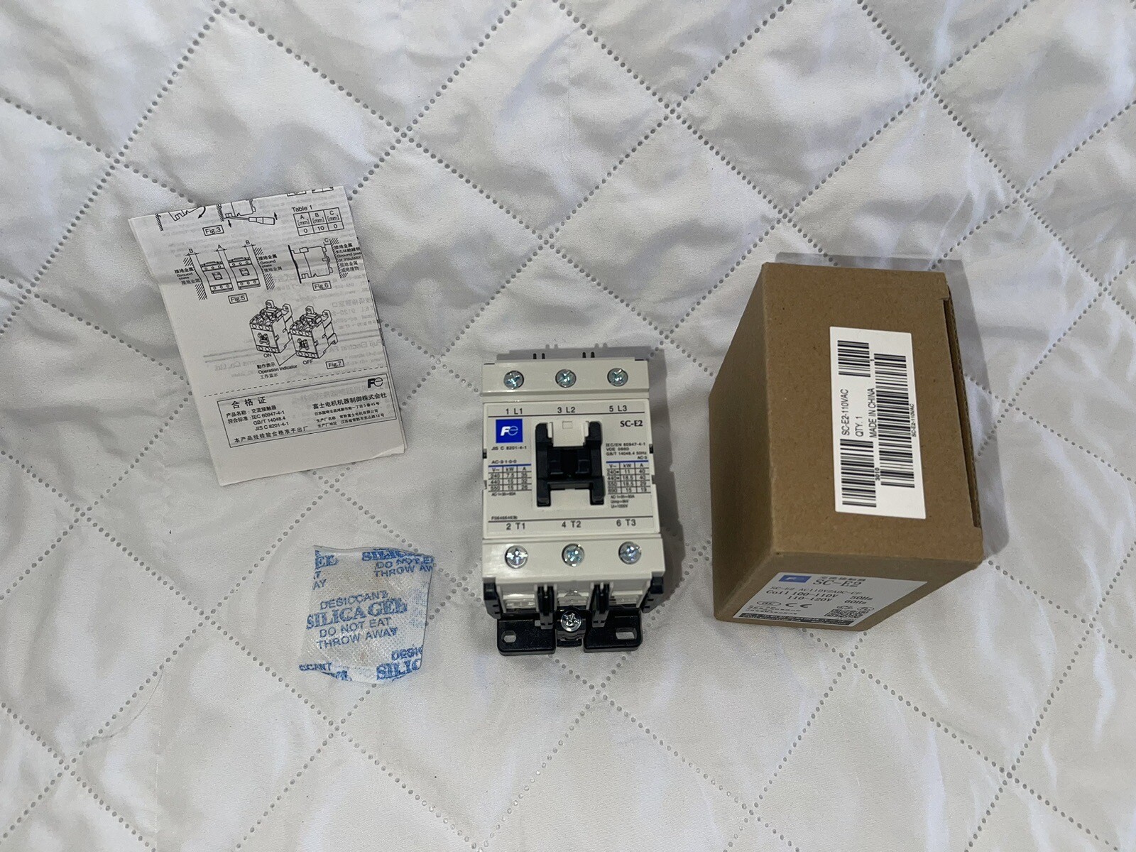 FUJI ELECTRIC SC-E2 AC120 Coil 50/60hz SC-E2 Contactor SCE2 AC110VZADC-CF