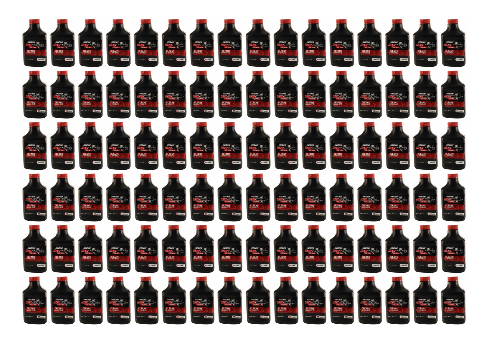 96 PK Echo 6550025 Red Armor 6.4 oz 2-Cycle Oil Blend Mix for 2-1/2 Gallons 50:1