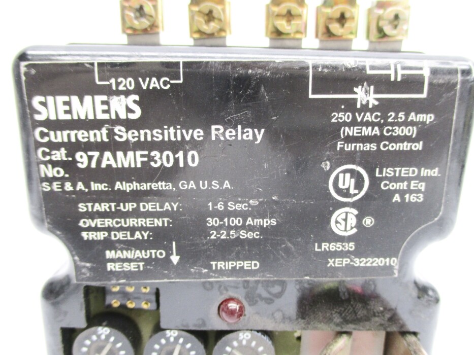 SIEMENS 97AMF3010 30-100A 120/250VAC (AS PICTURED) NSNP