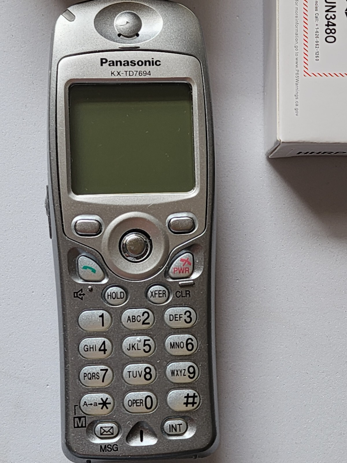 PANASONIC KX-TD7694/2.4 GHz P. REFURBISHED/ 6 MONTH WARRANTY NO COST. LOOKS NEW.