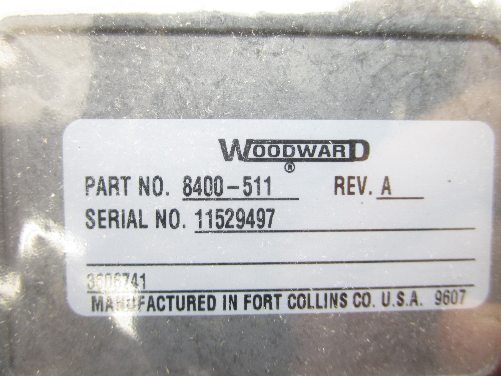 Cummins 3606741 ECM Governor Control Module Woodward 8400-511 GCM