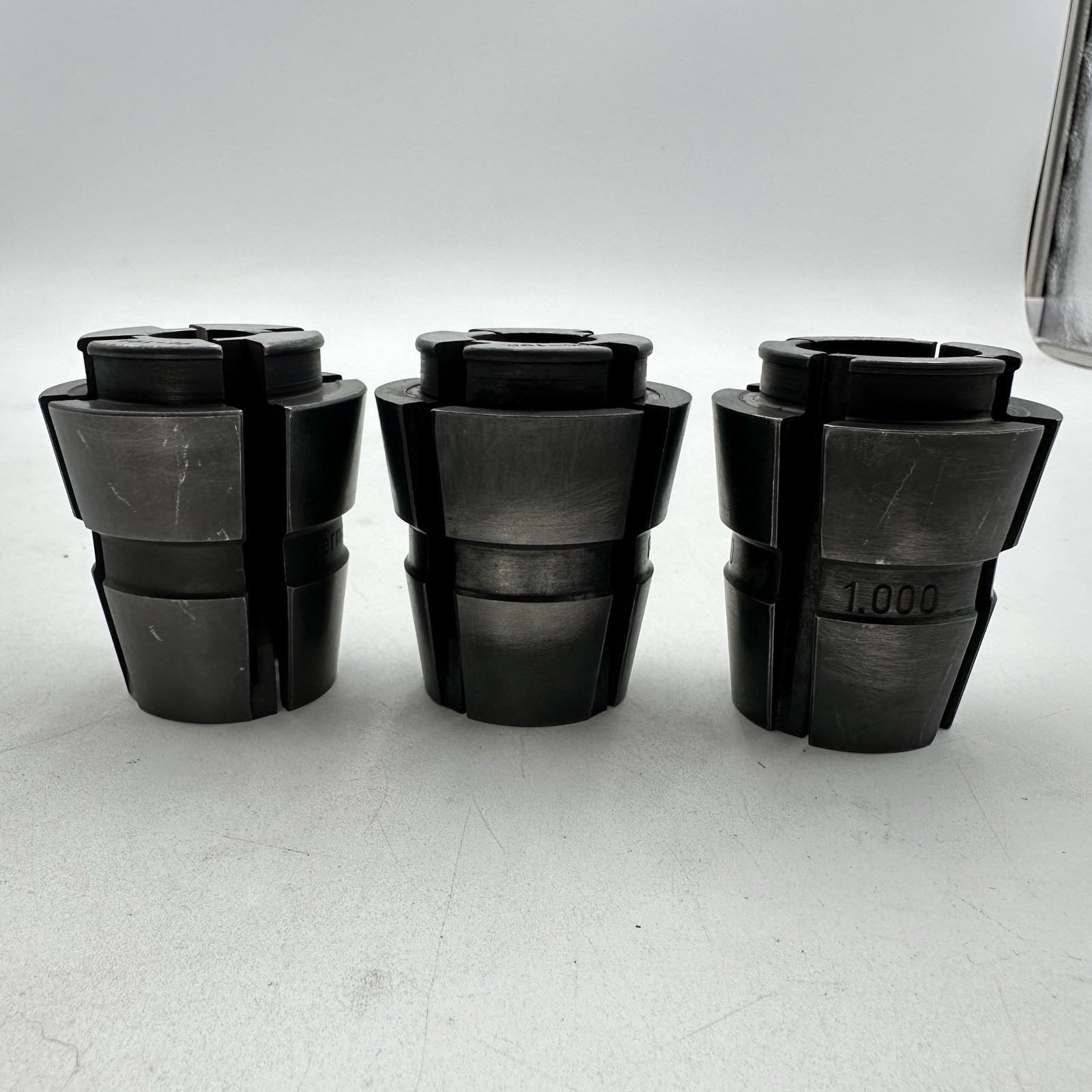 Lot of 3 Weldon C10 Collets C-10 Size 5/8″, 3/4″, 1″ – 96-194, 96-195, 96-197