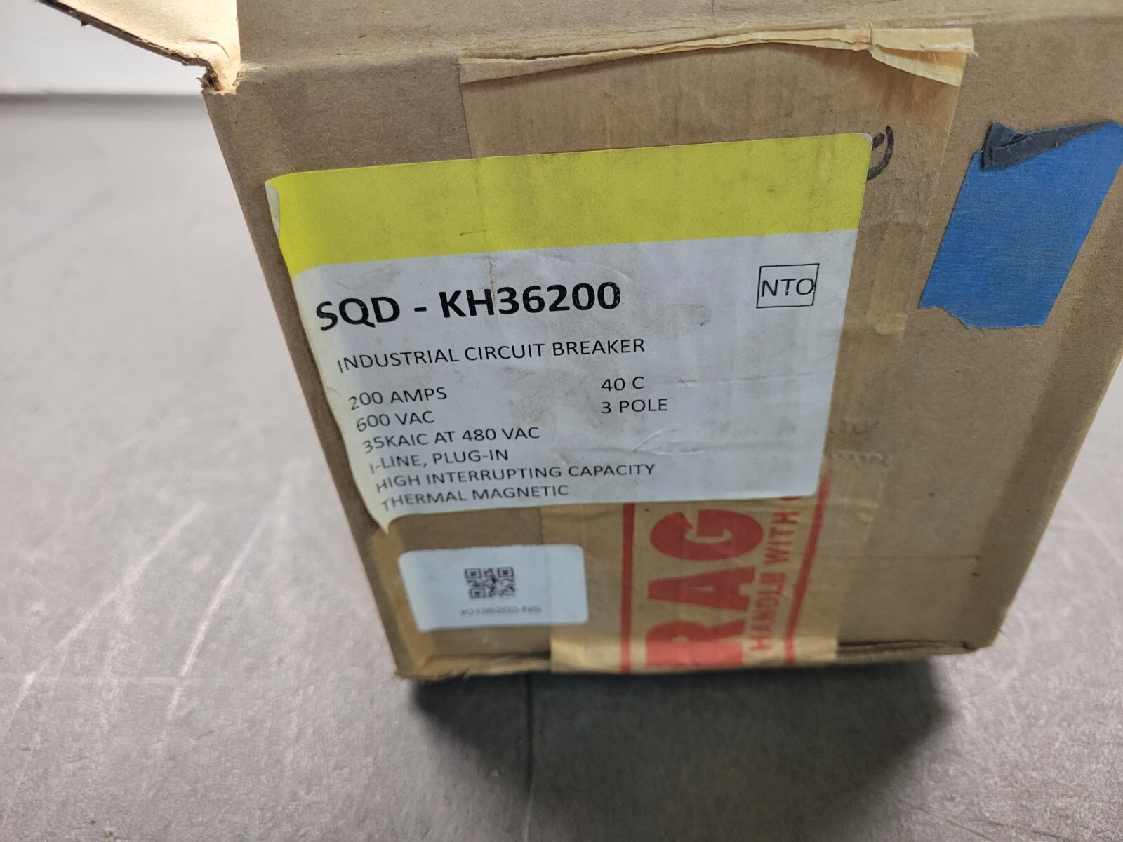 Square D KH36200 Circuit Breaker.