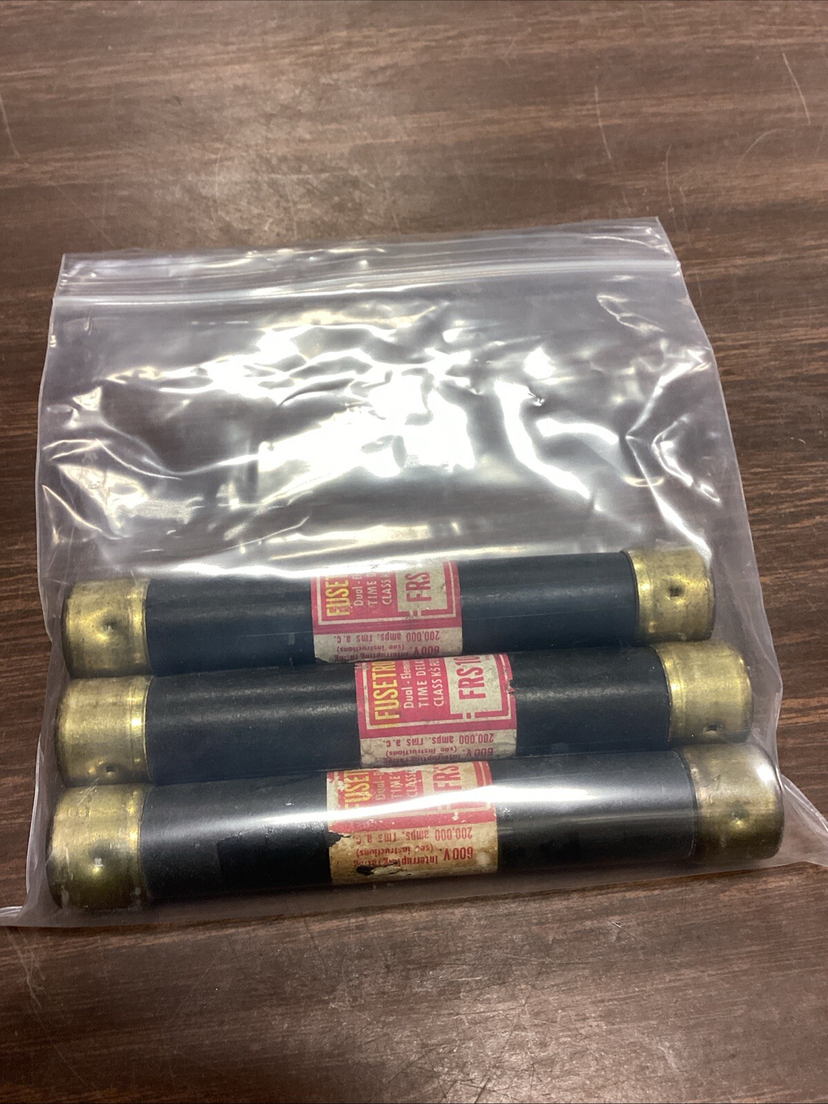 Bussmann Fusetron FRS 10 10A Class RK5 Dual Element Fuse, Lot Of 3
